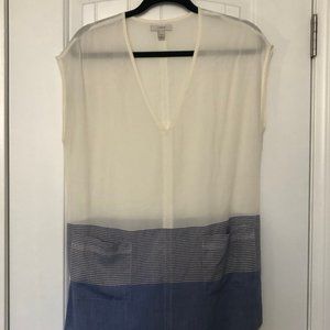 JCREW Sheer Flowy Cover up with Pockets